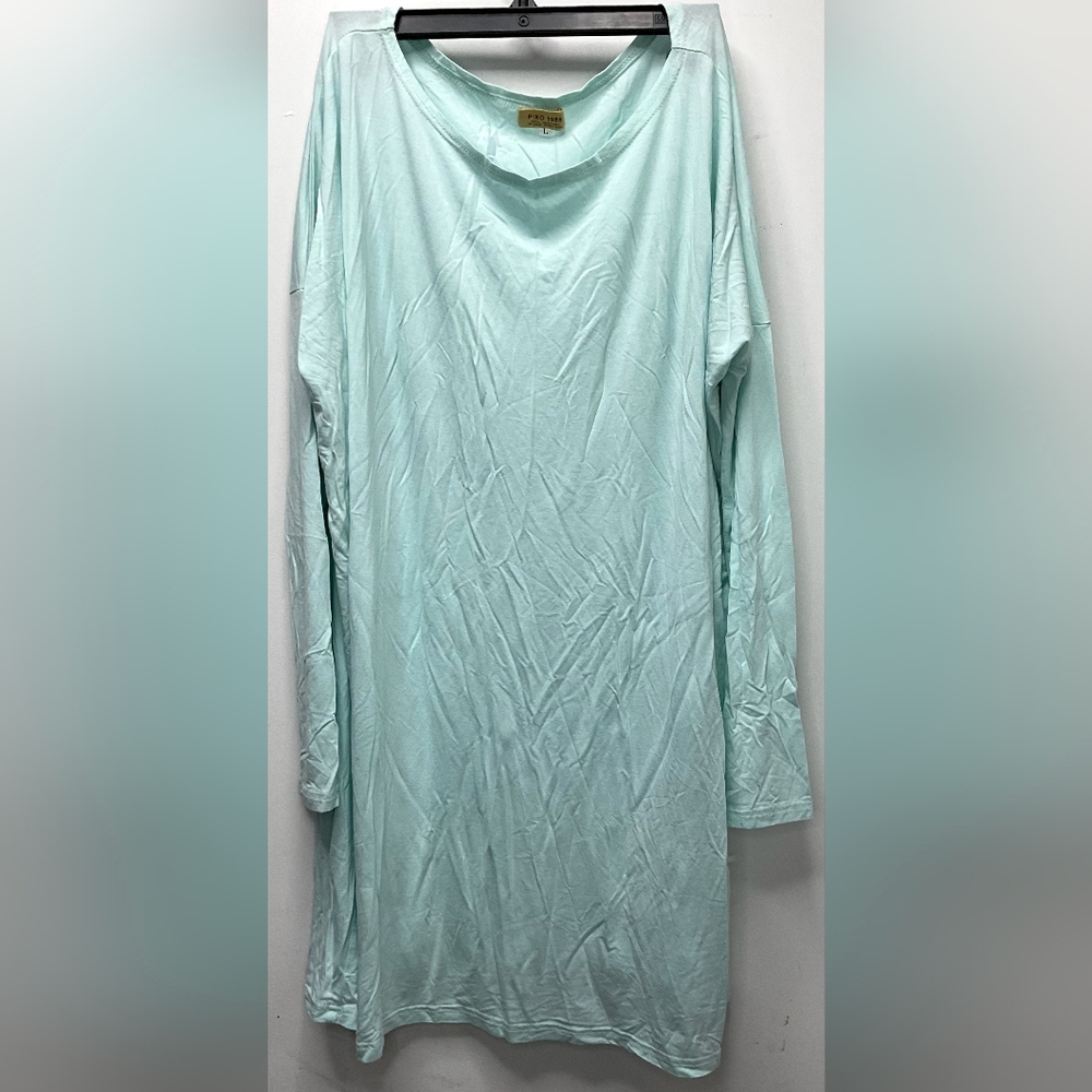 Piko 1988 Shirt 3/4 Sleeve Top Light Blue Bamboo Size Large